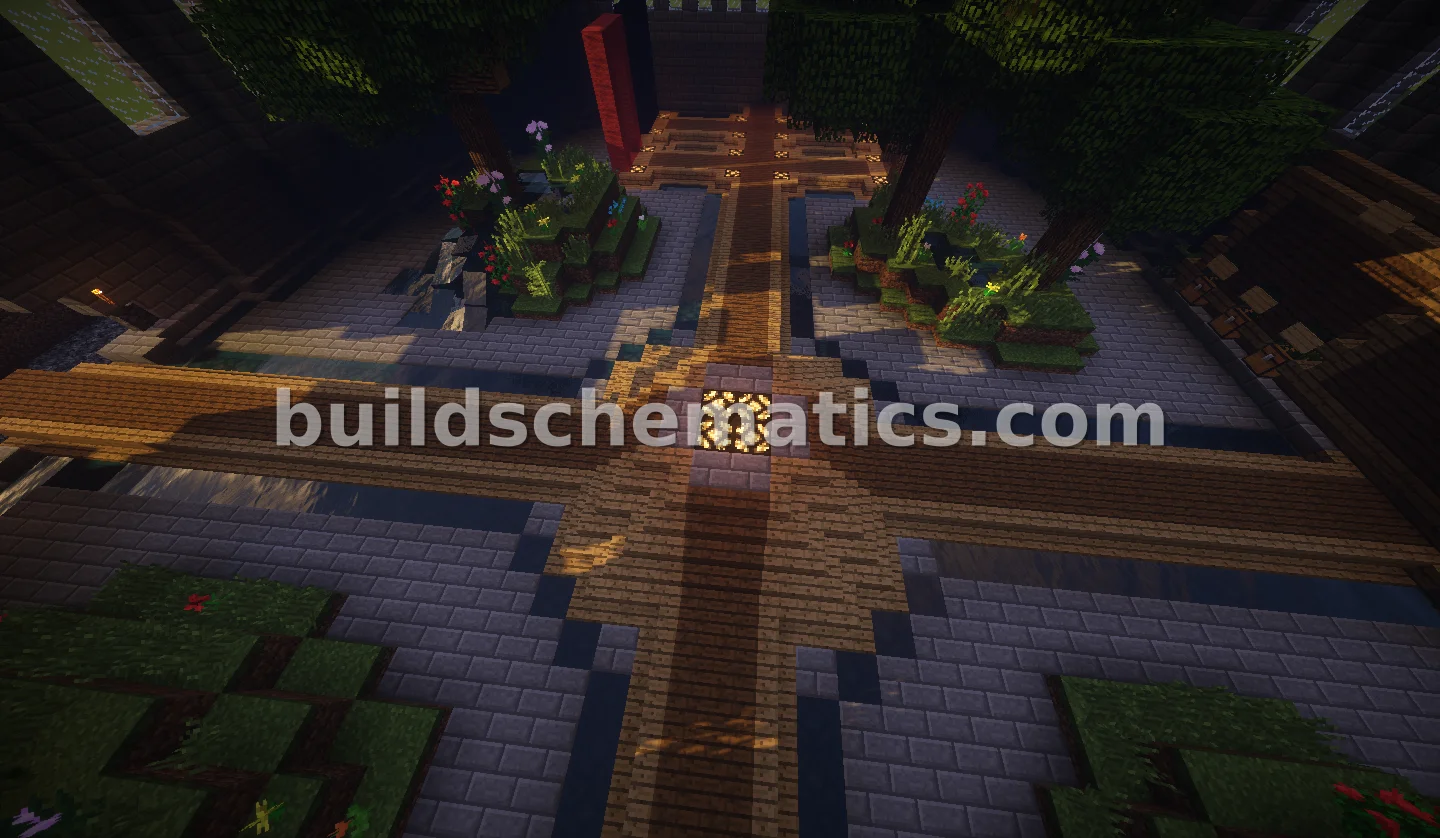 MowenSpawn Castle with Interior Vegetation — view 3