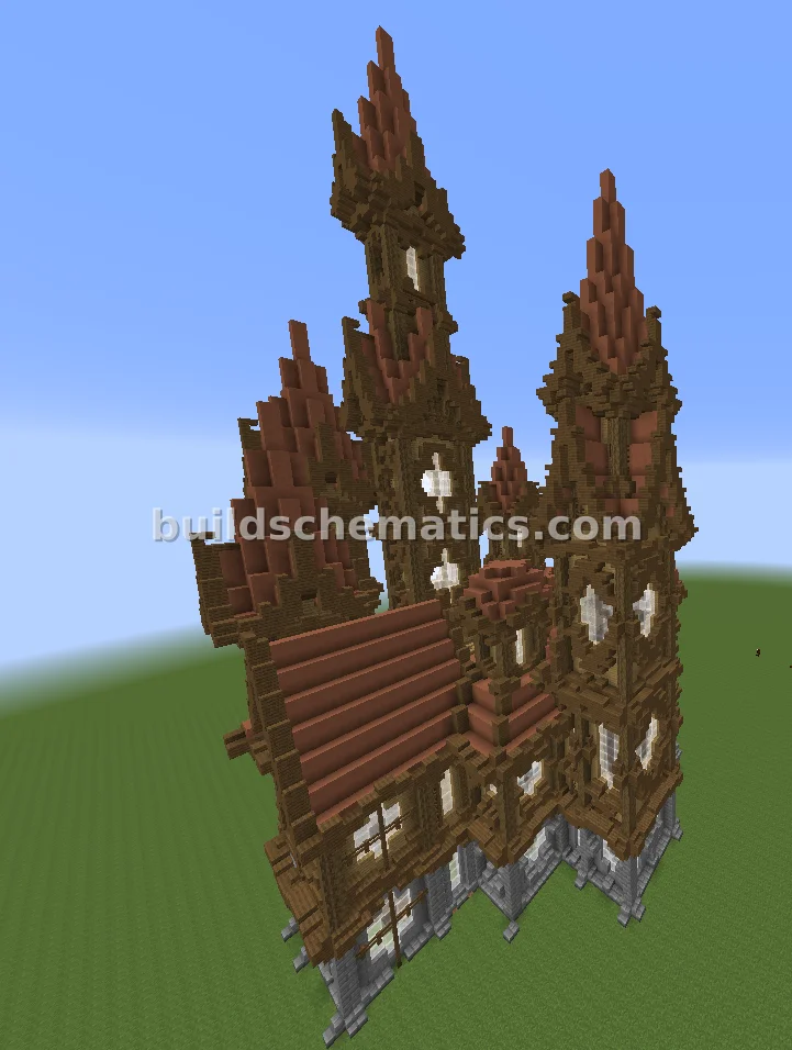 Oak Terracotta Medieval Castle