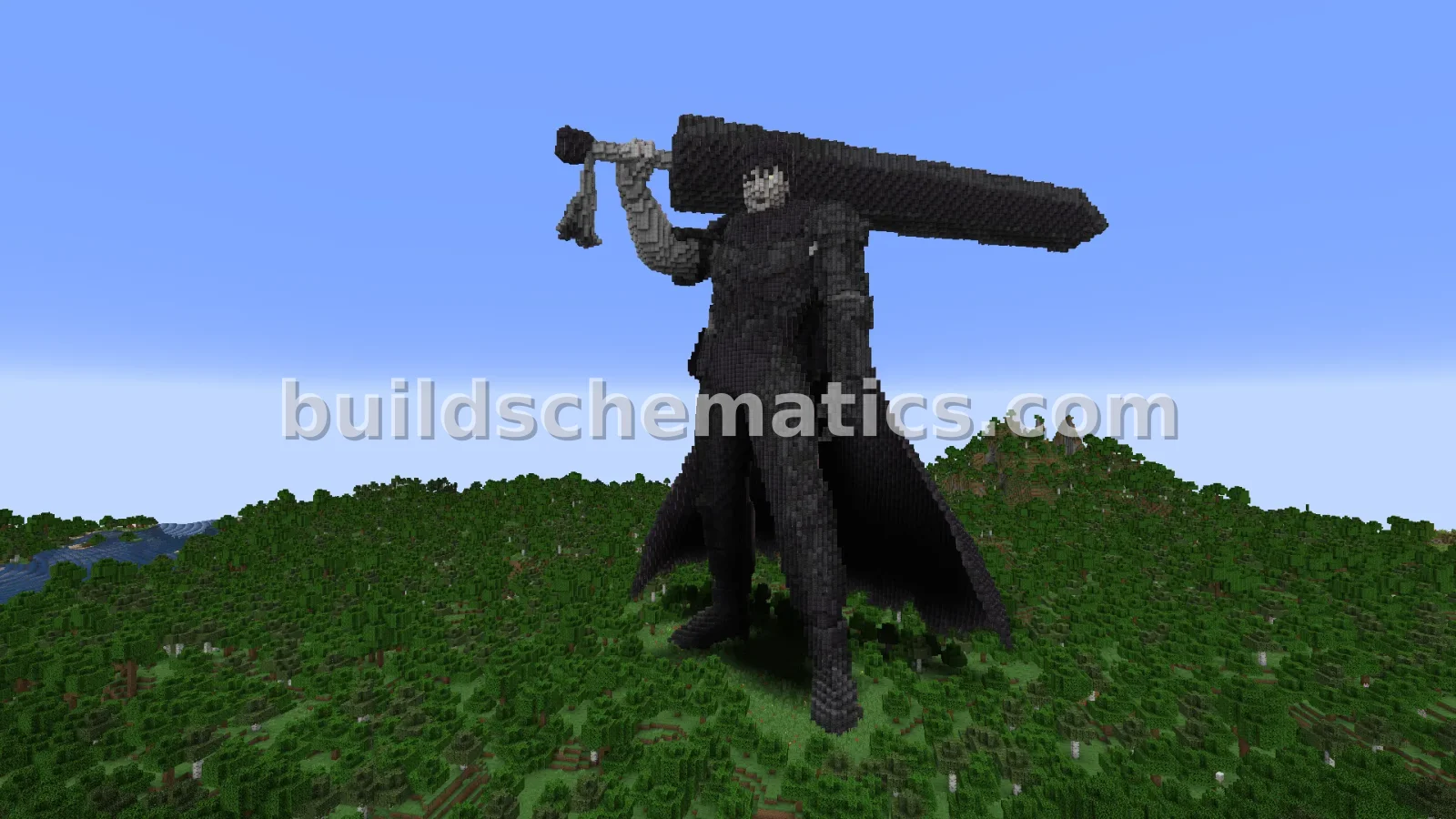 Guts Berserk Statue - Large Scale Minecraft Build — view 4