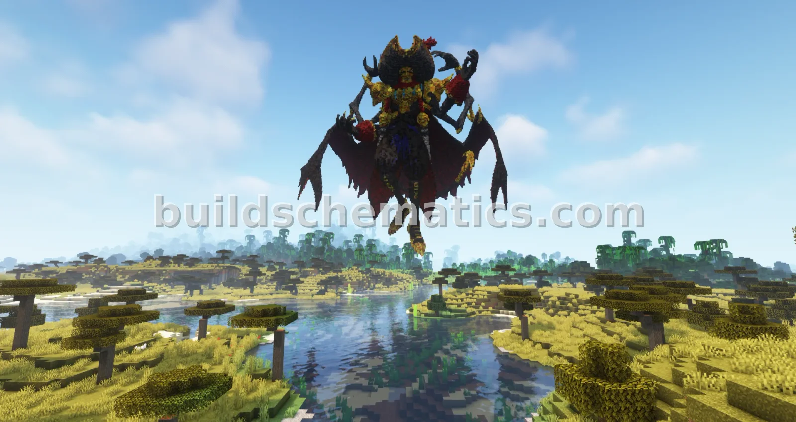 Boltboutamon Statue Minecraft Sculpture — view 2