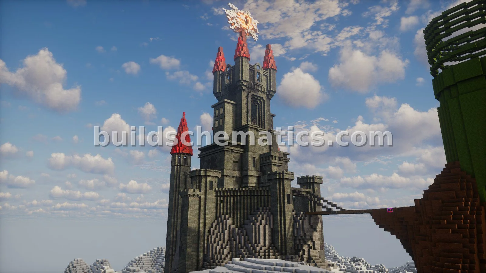 Dark Fantasy Castle Structure — view 2