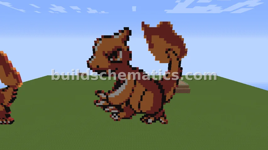 Pokemon Charmeleon Sprite Statue
