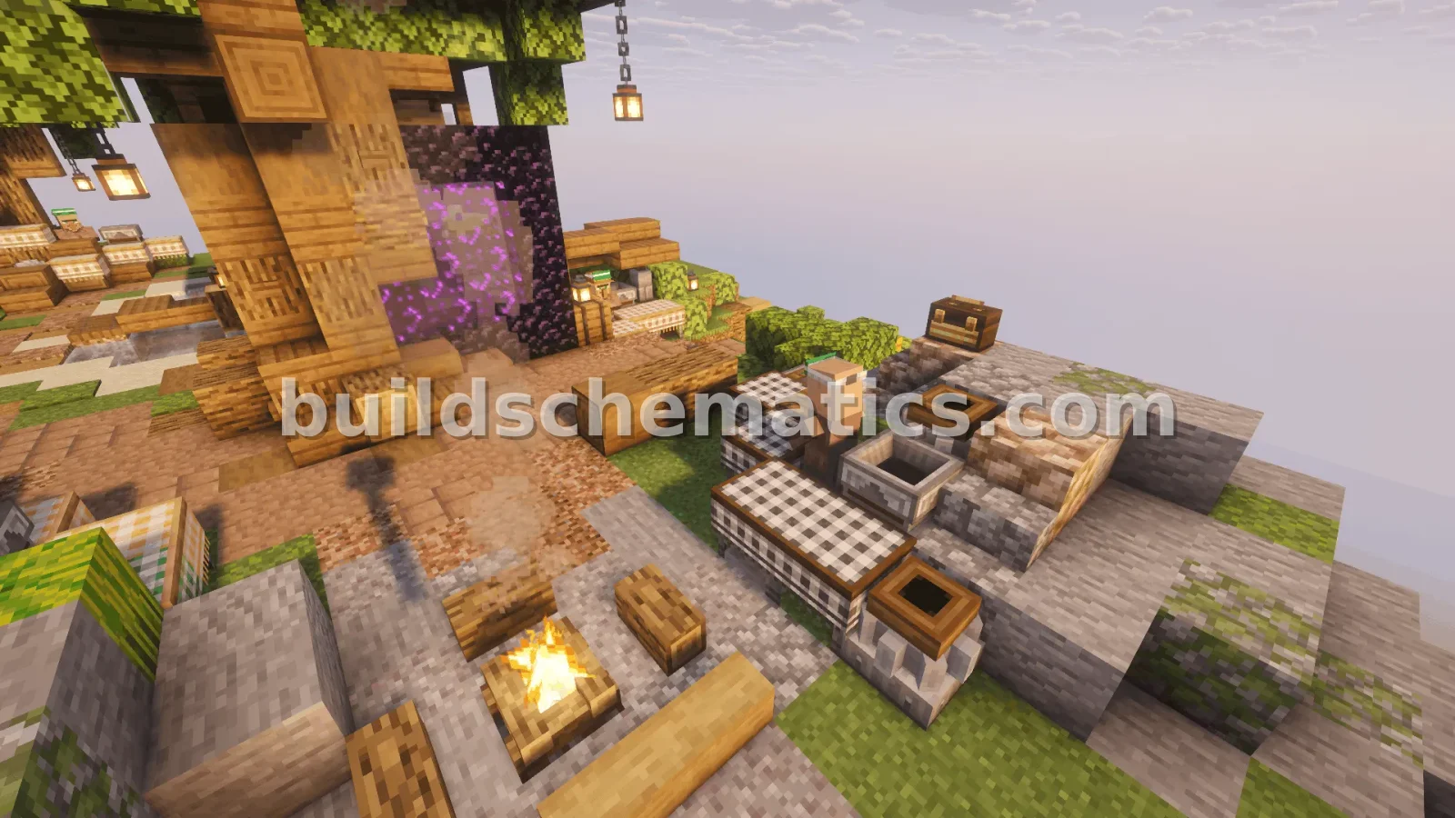 Server Spawn With Shops and Lake — view 5