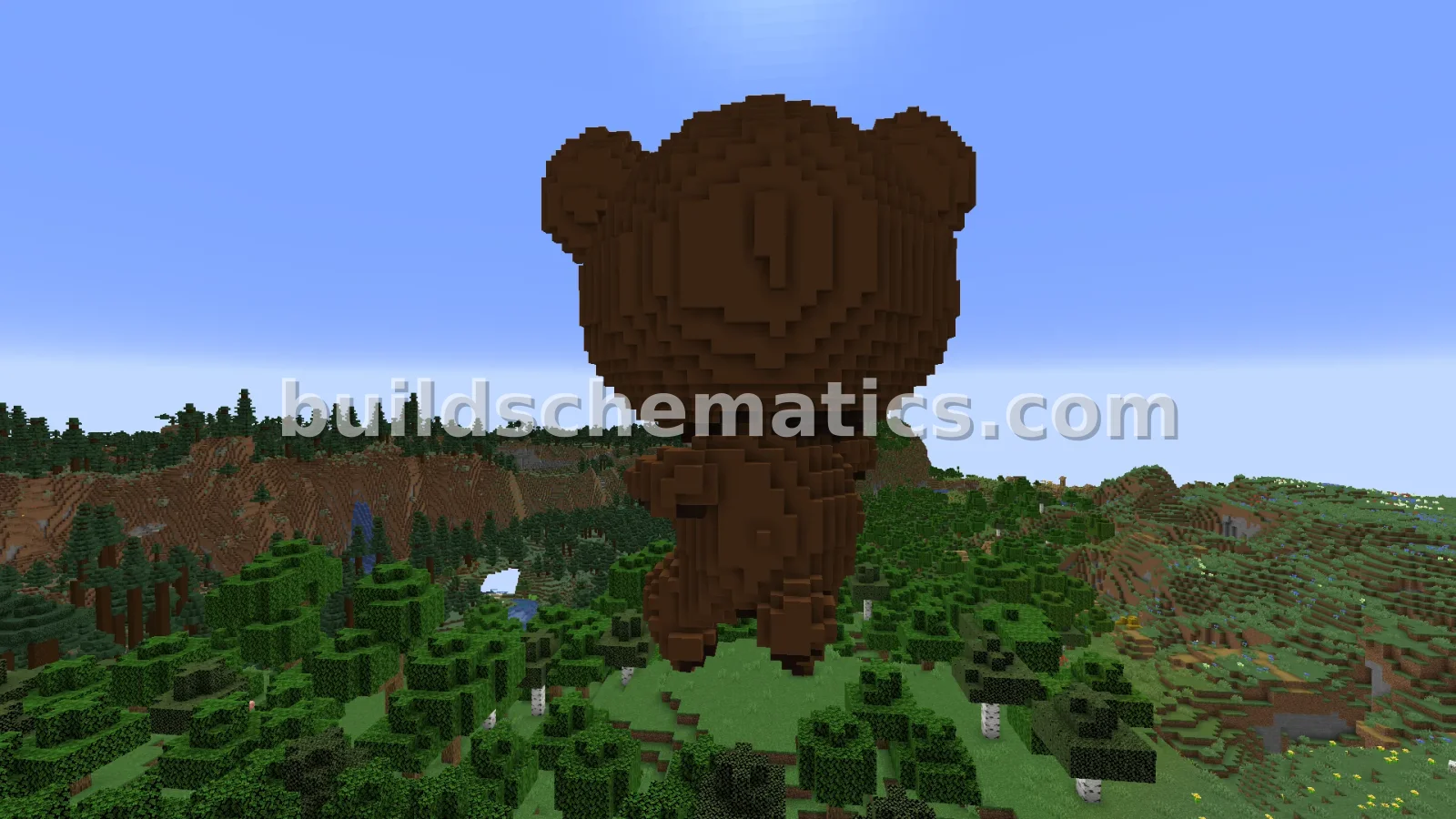 Minecraft Bear Statue Large Sculpture — view 5