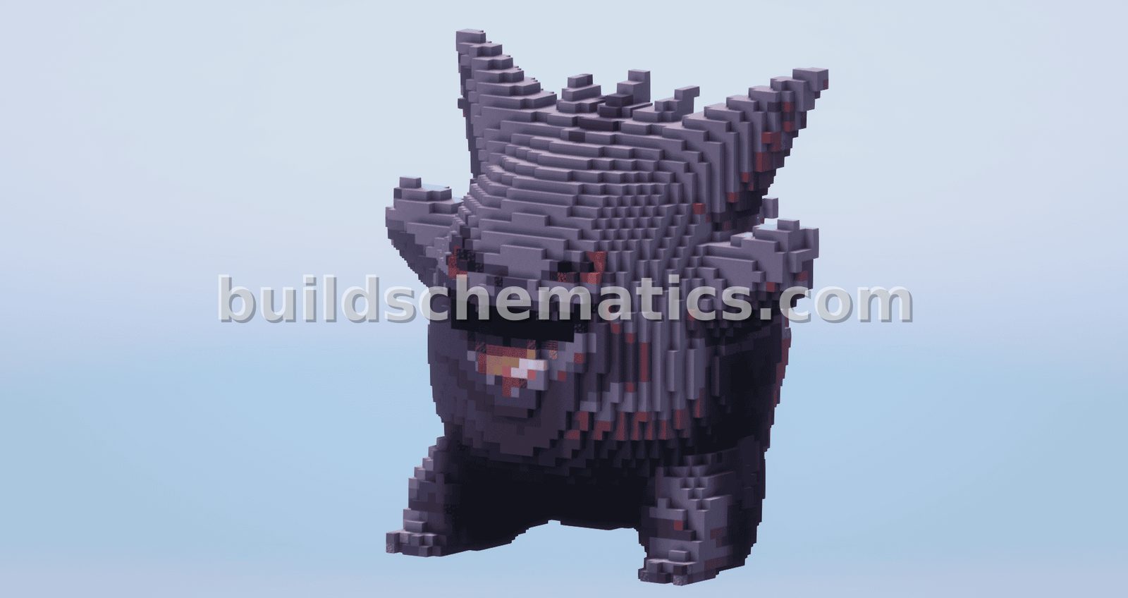 Gengar Pokemon Block Build