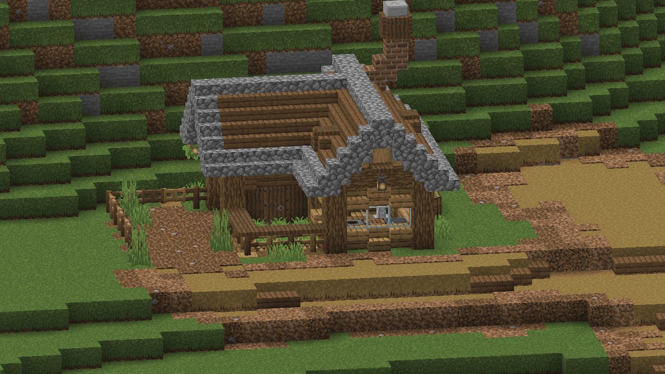 Compact Survival Starter Home With Integrated Farm