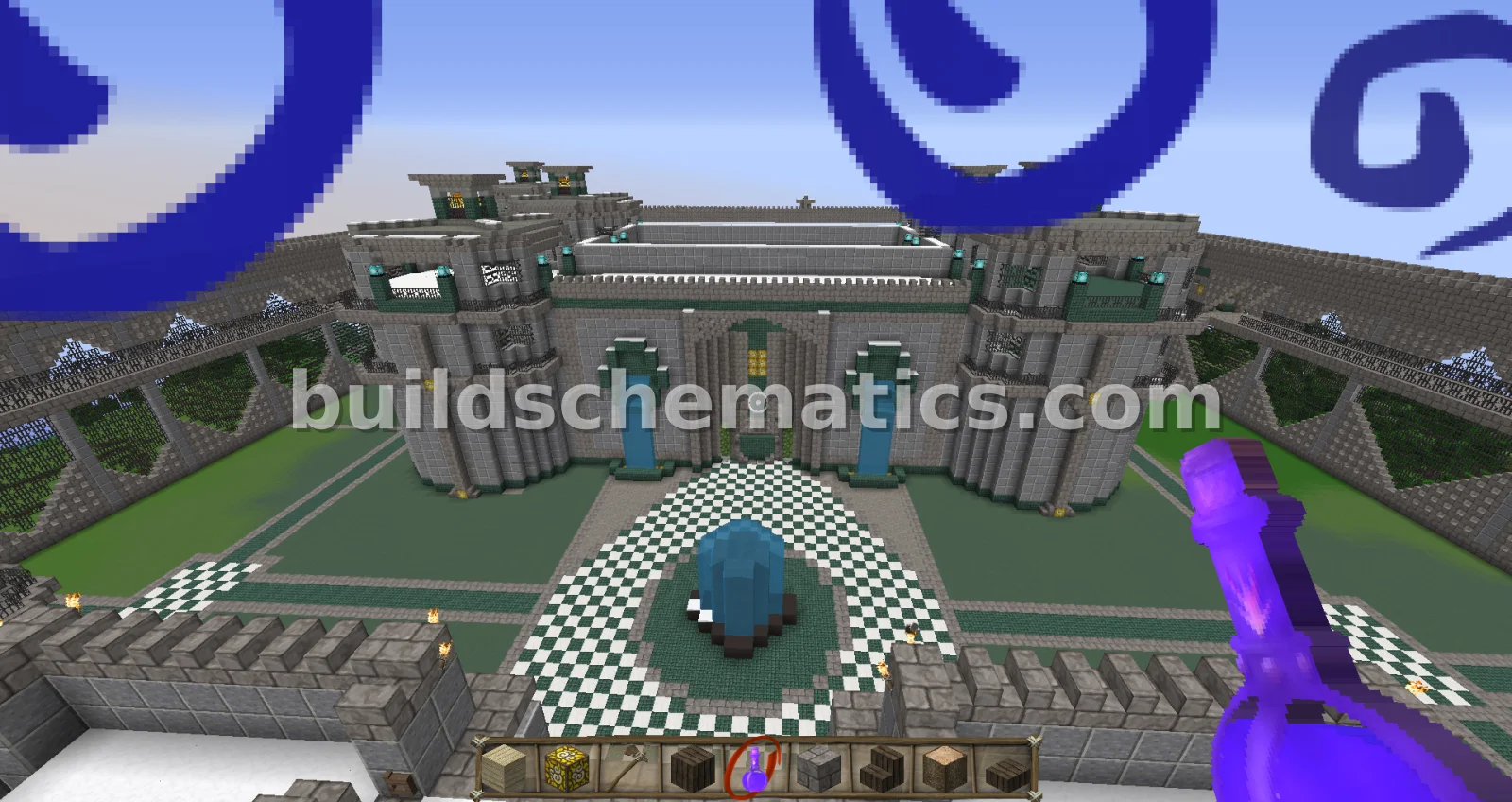 Fantasy Medieval Castle Fortress — view 2
