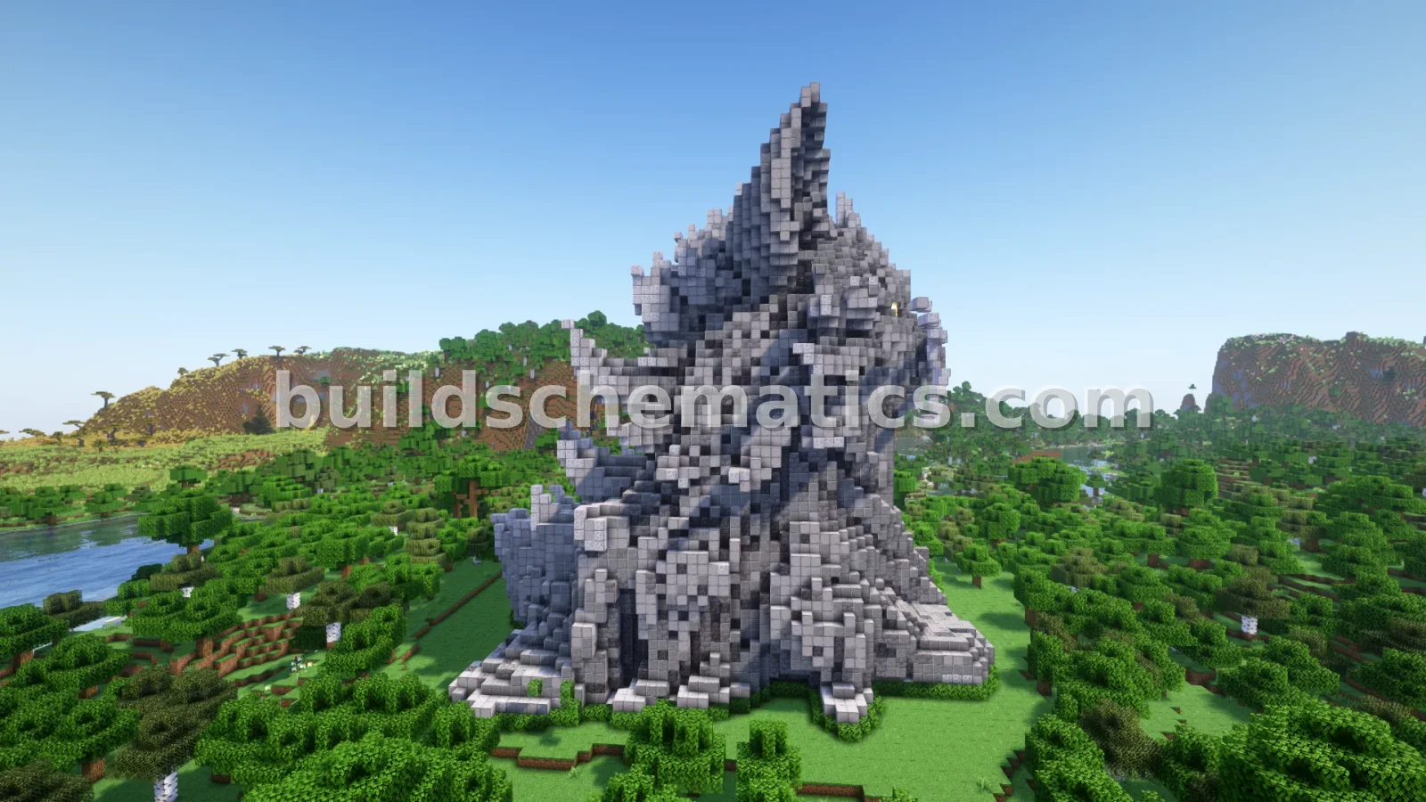 Cat Nether Portal Statue — view 2