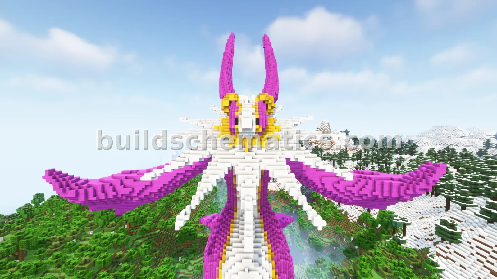 Cherubimon Statue Minecraft Digimon — view 2