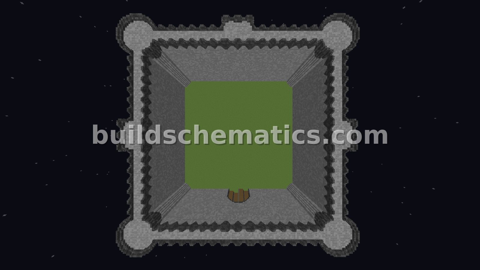 Medieval Castle Wall Section — view 3