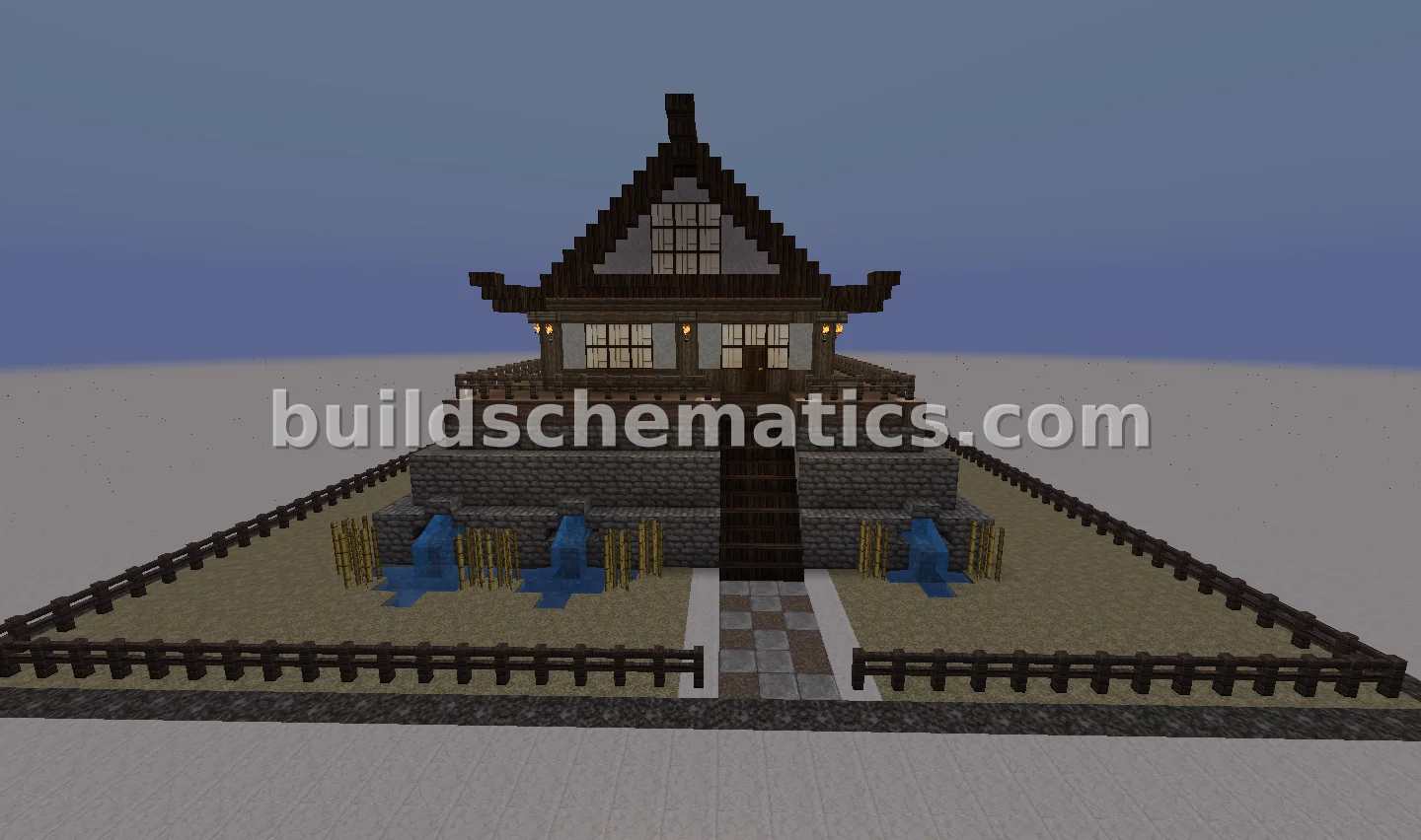 Asian Style House With Garden