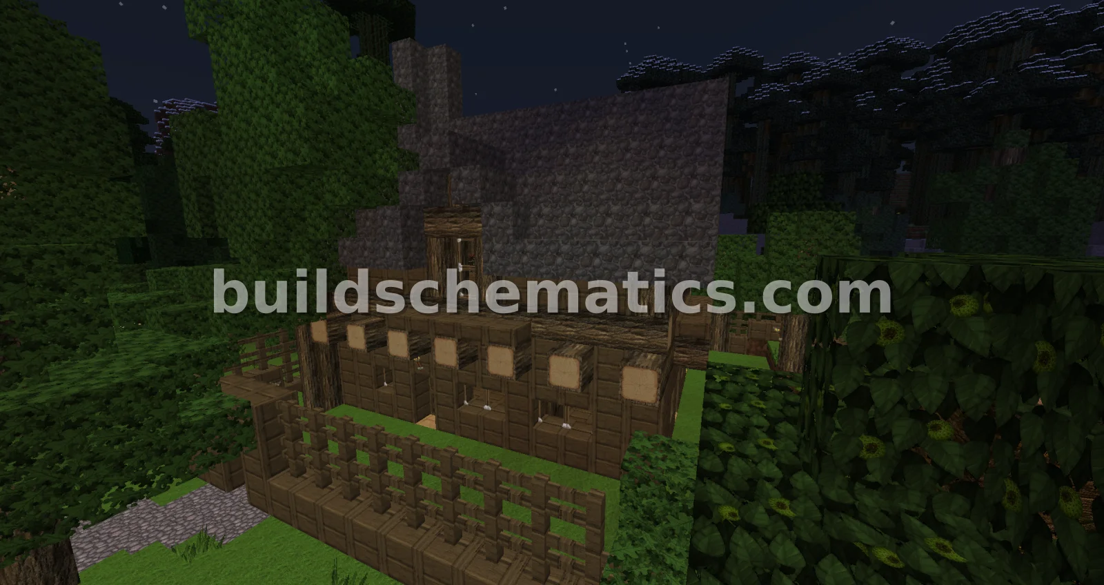 Rustic Wooden Village House
