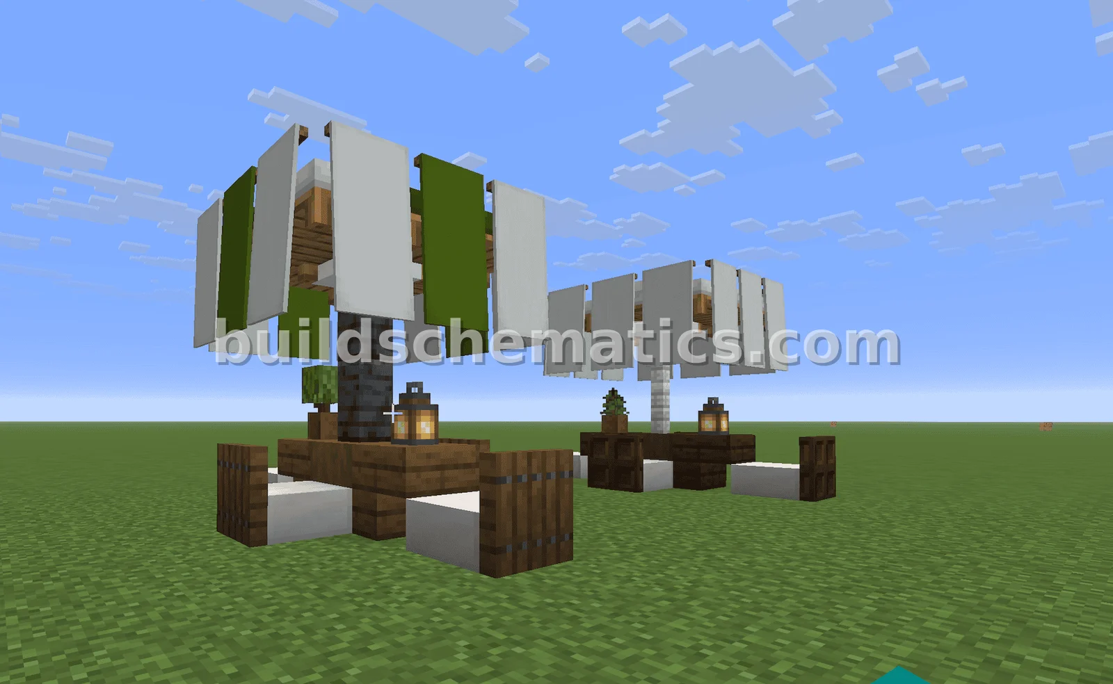 Colorful Cafe Benches for Minecraft — view 4