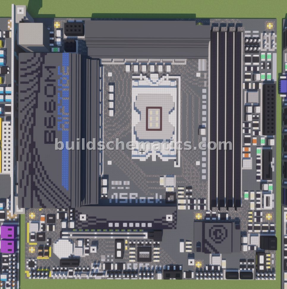 ASRock B660M PG Riptide Motherboard Pixel Art — view 2