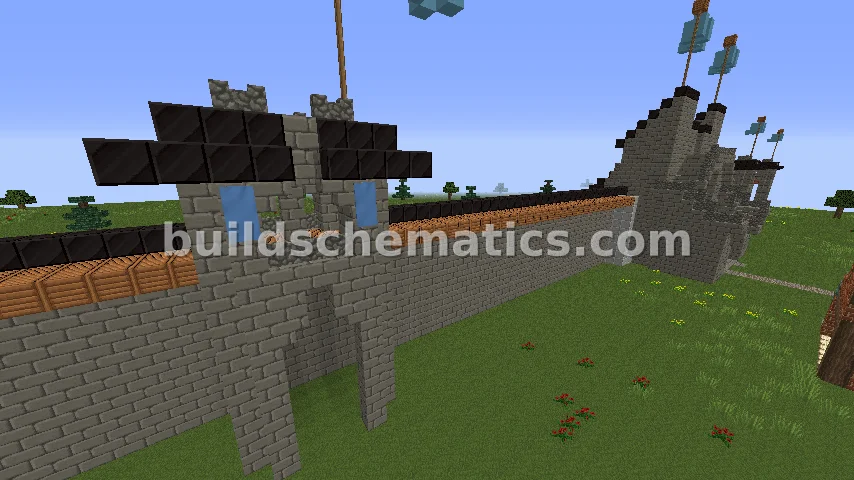 Black Castle Gate, Wall, and Towers — view 3