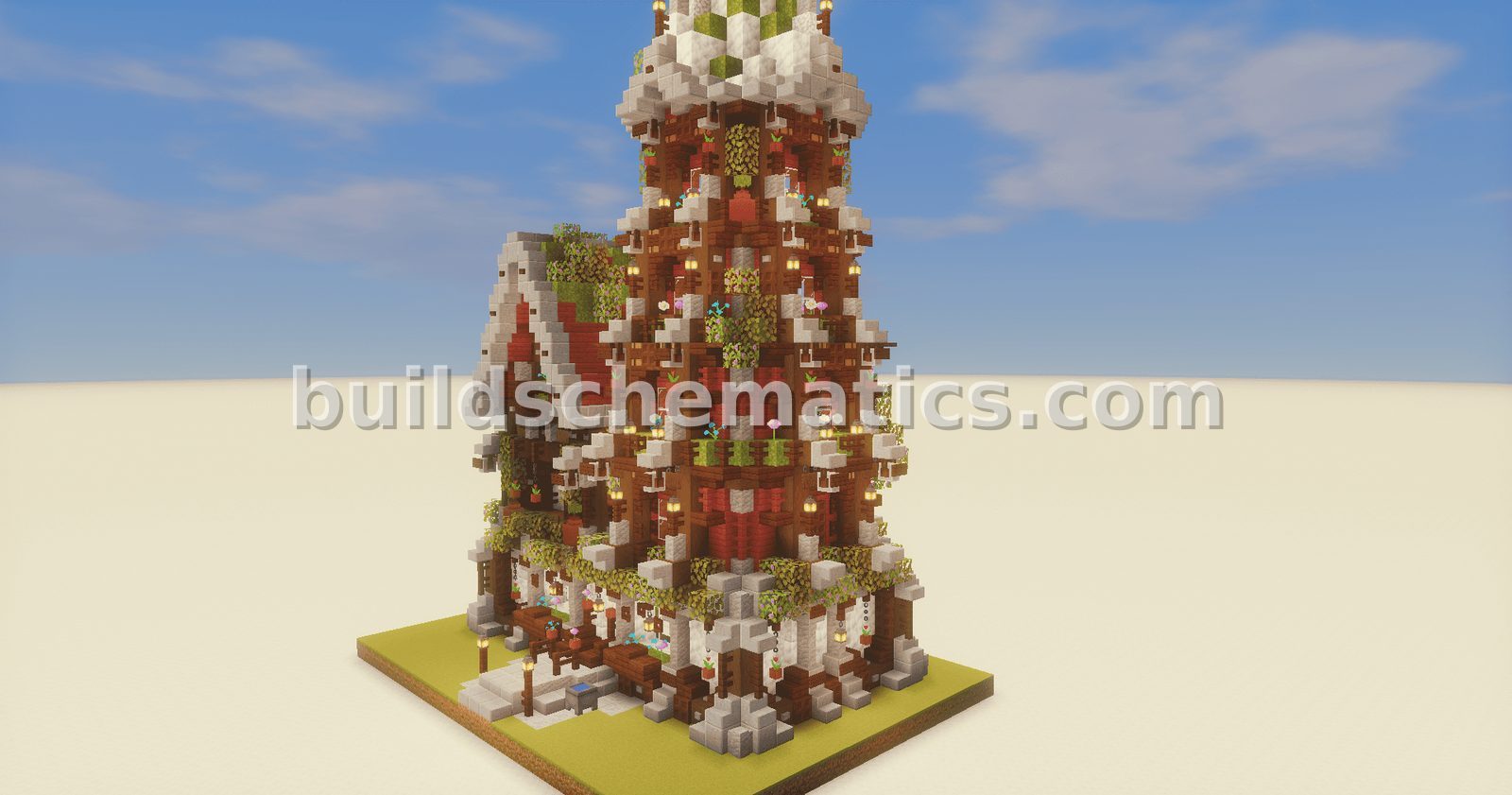 Medieval Colorful Decorated House — view 2