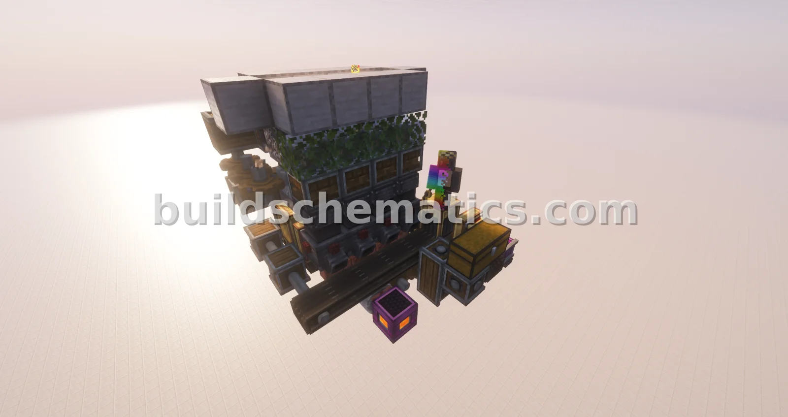 Automated Netherrack Farm with Create Mod