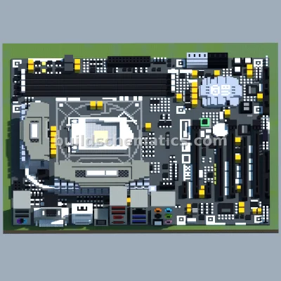 ASRock Z68 Extreme4 Motherboard Pixel Art — view 3