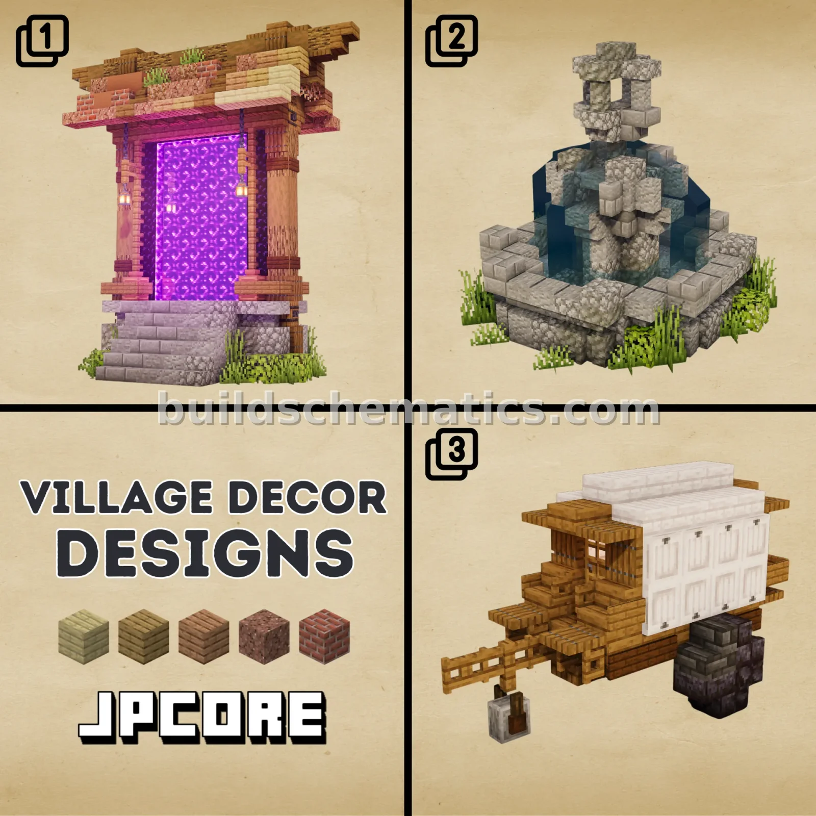 Village Decoration Pack for Minecraft