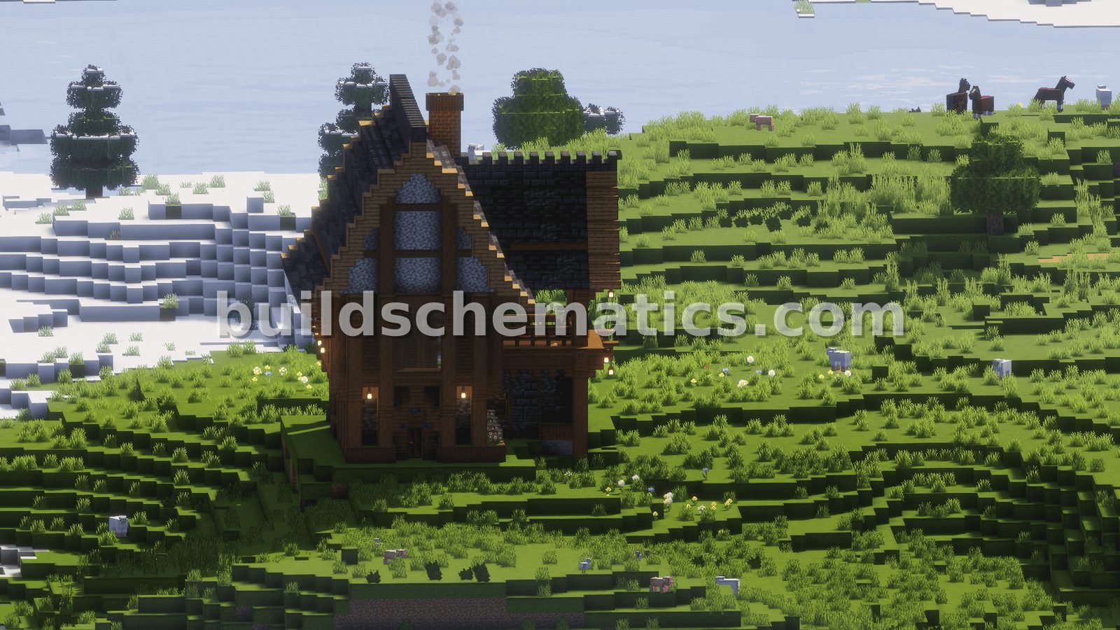 Small Medieval Starter House Design — view 2
