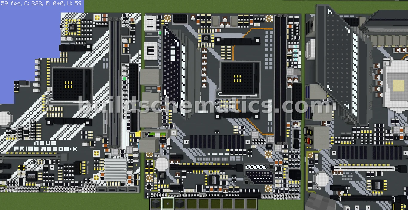 MSI A520M Motherboard Voxel Art — view 2