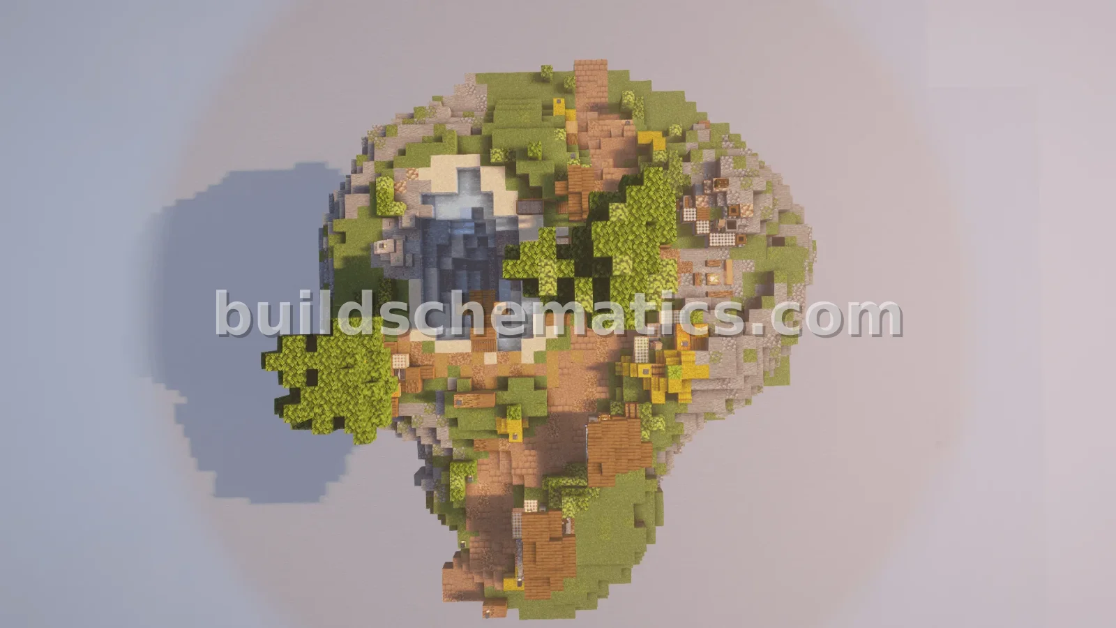 Server Spawn With Shops and Lake — view 3