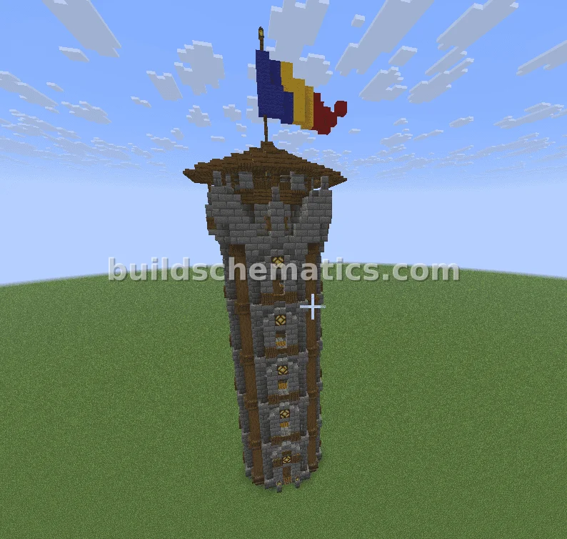 Medieval Stone Brick Tower — view 2