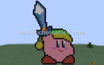 Sword Kirby Minecraft Build — view 3