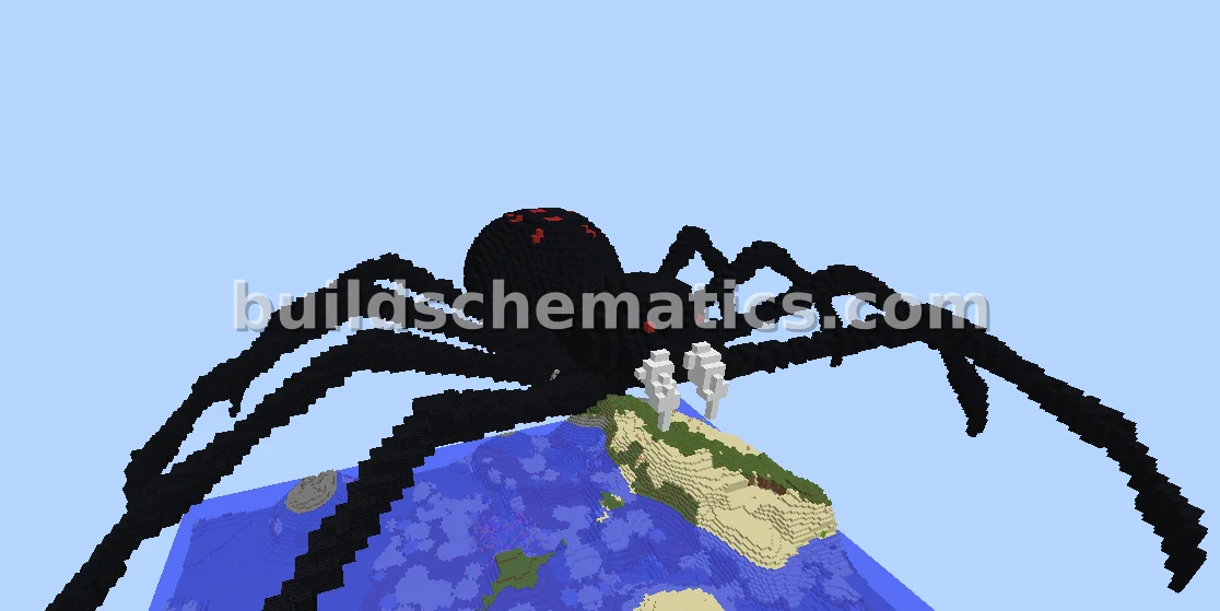 Giant Black Spider Sculpture