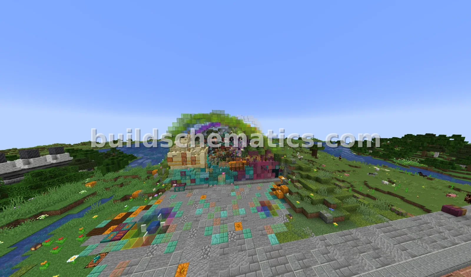 Vibrant Chroma Arch Minecraft Structure