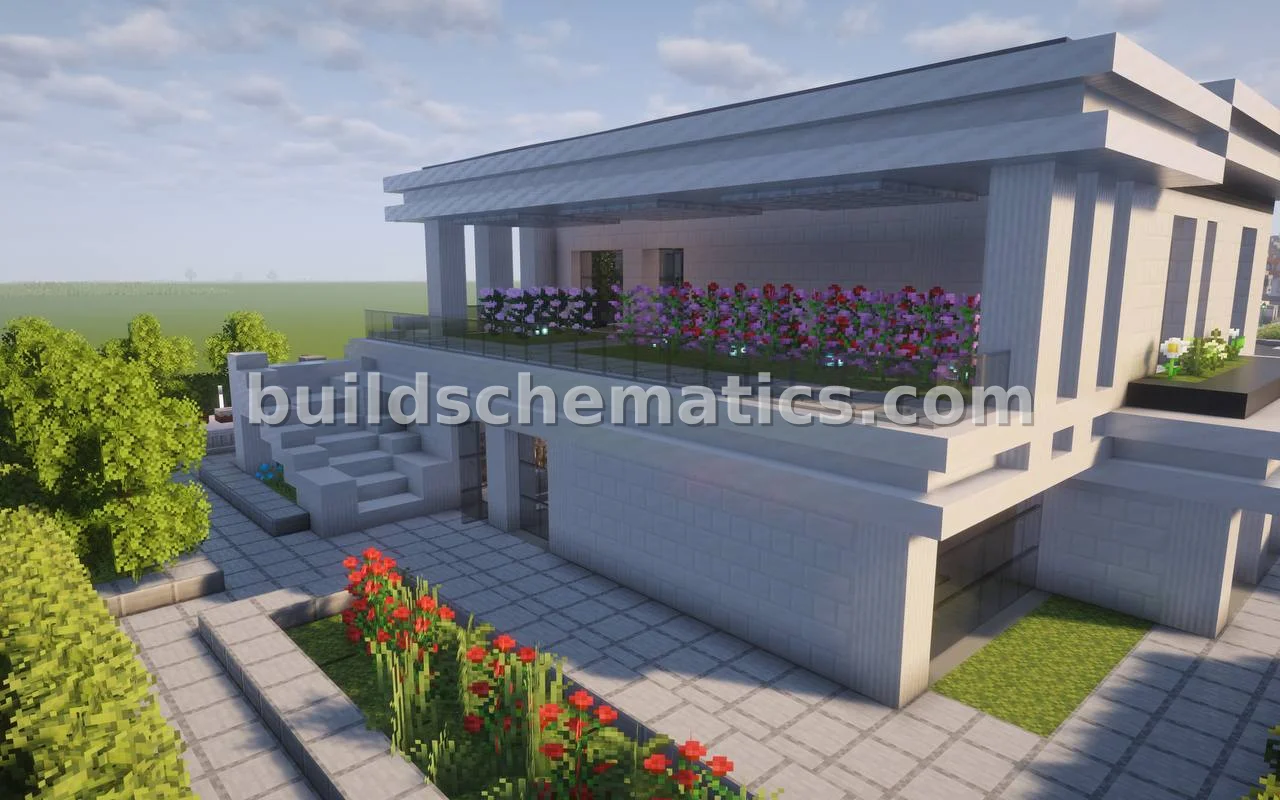 Modern Minimalist White House — view 2