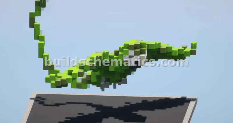 Exotic Green Parrot Statue