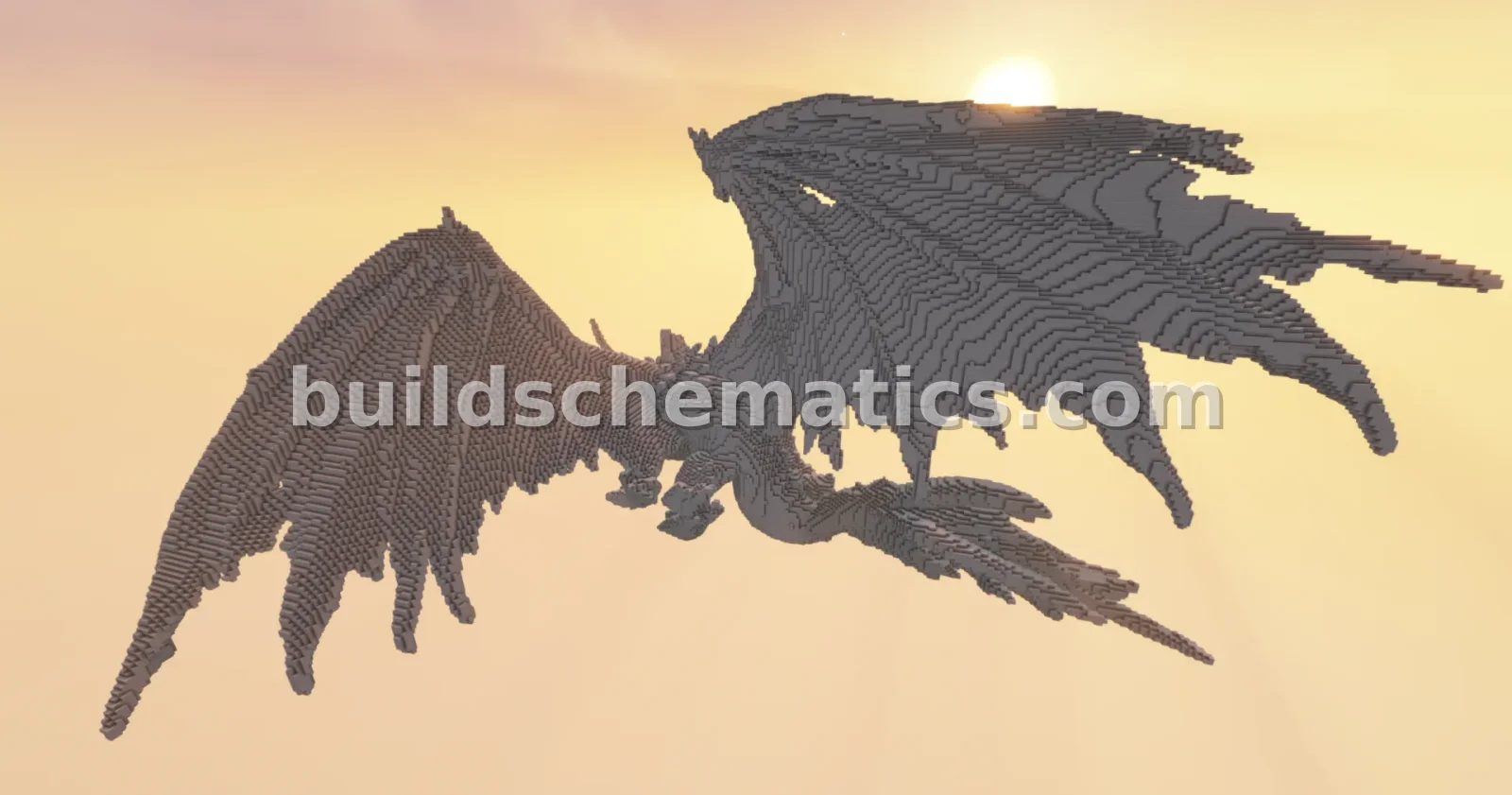 Gore Magala Statue Minecraft Build — view 3