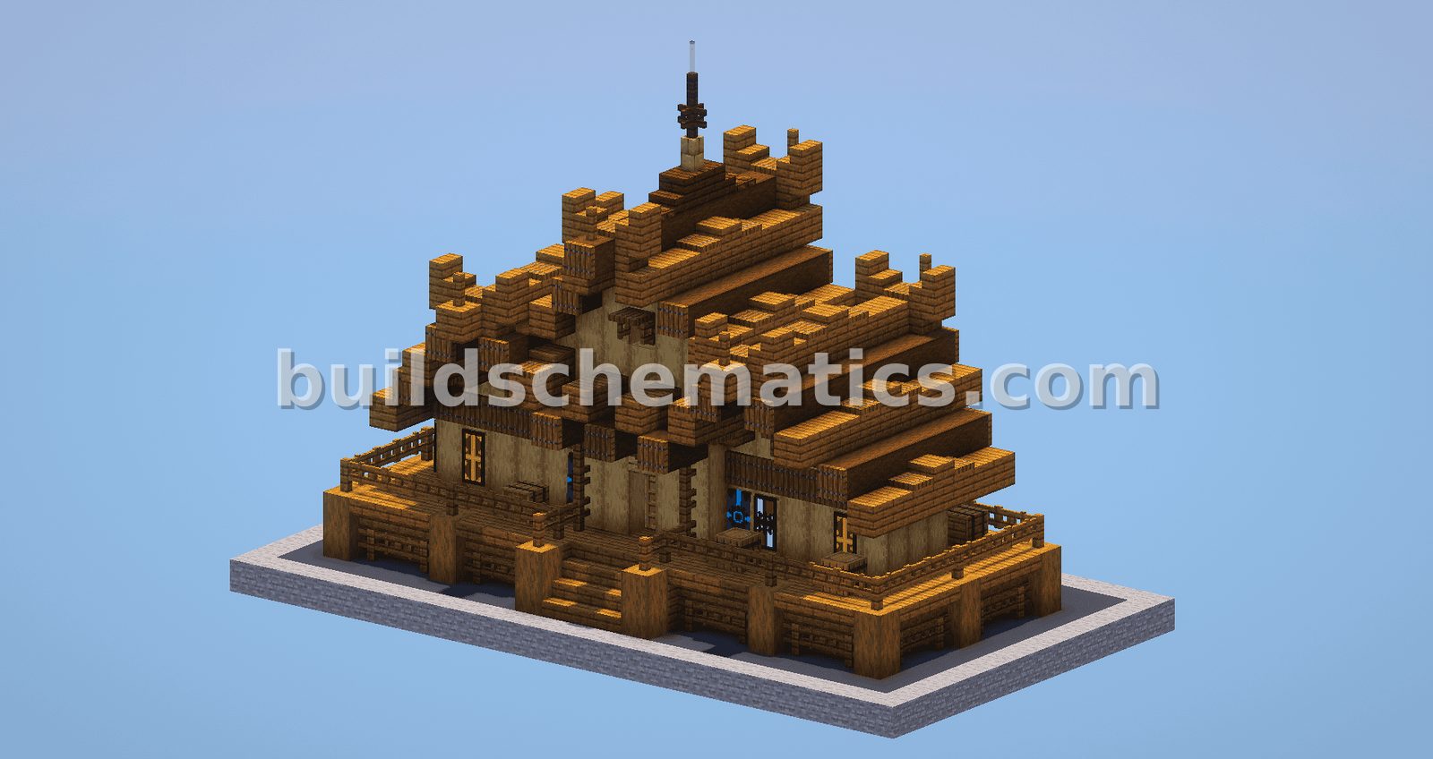 Medieval Viking Wooden Base House