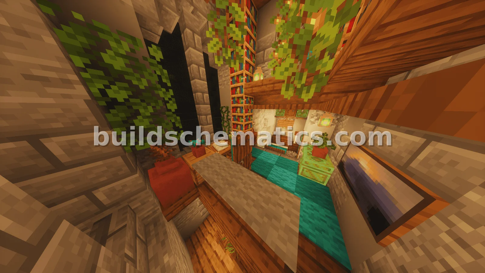 Stone Rural House For Minecraft