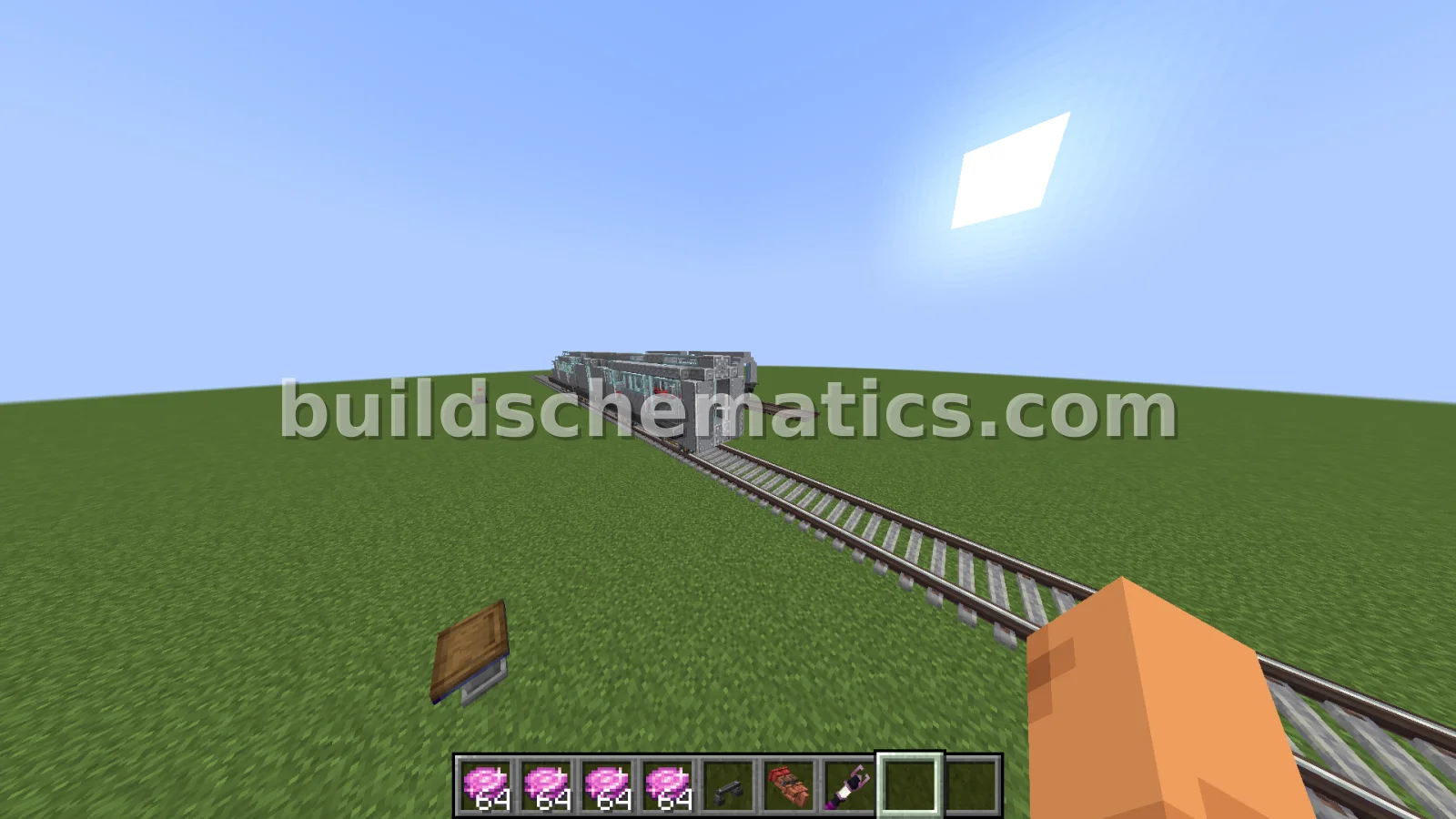 Bullet Train With Tracks — view 4