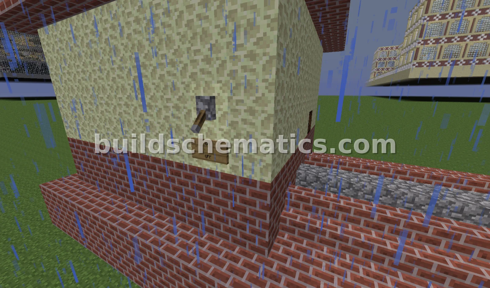 Efficient Cobblestone Generator with Switch — view 2