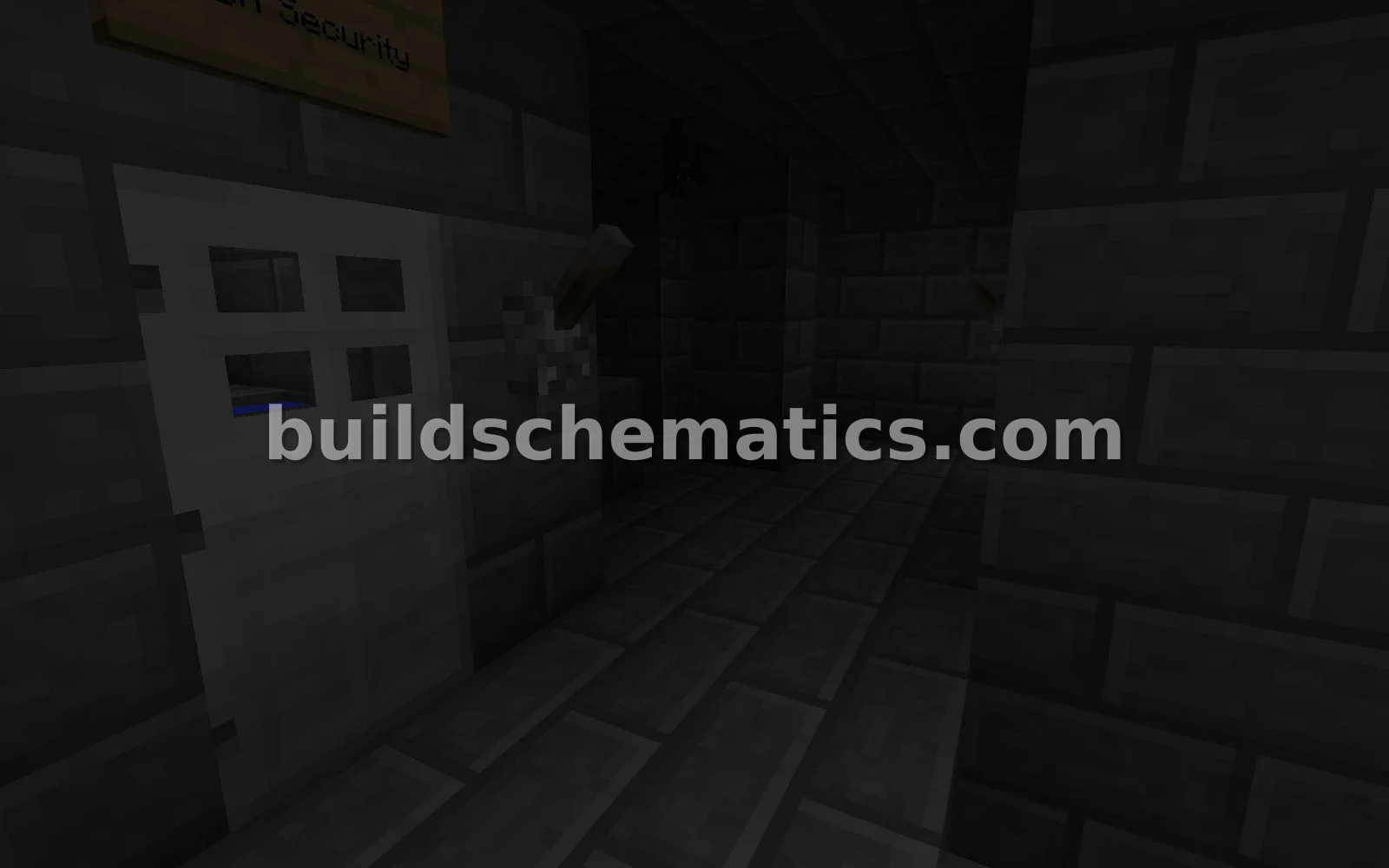 Stone Brick Jailhouse with Gallows — view 3