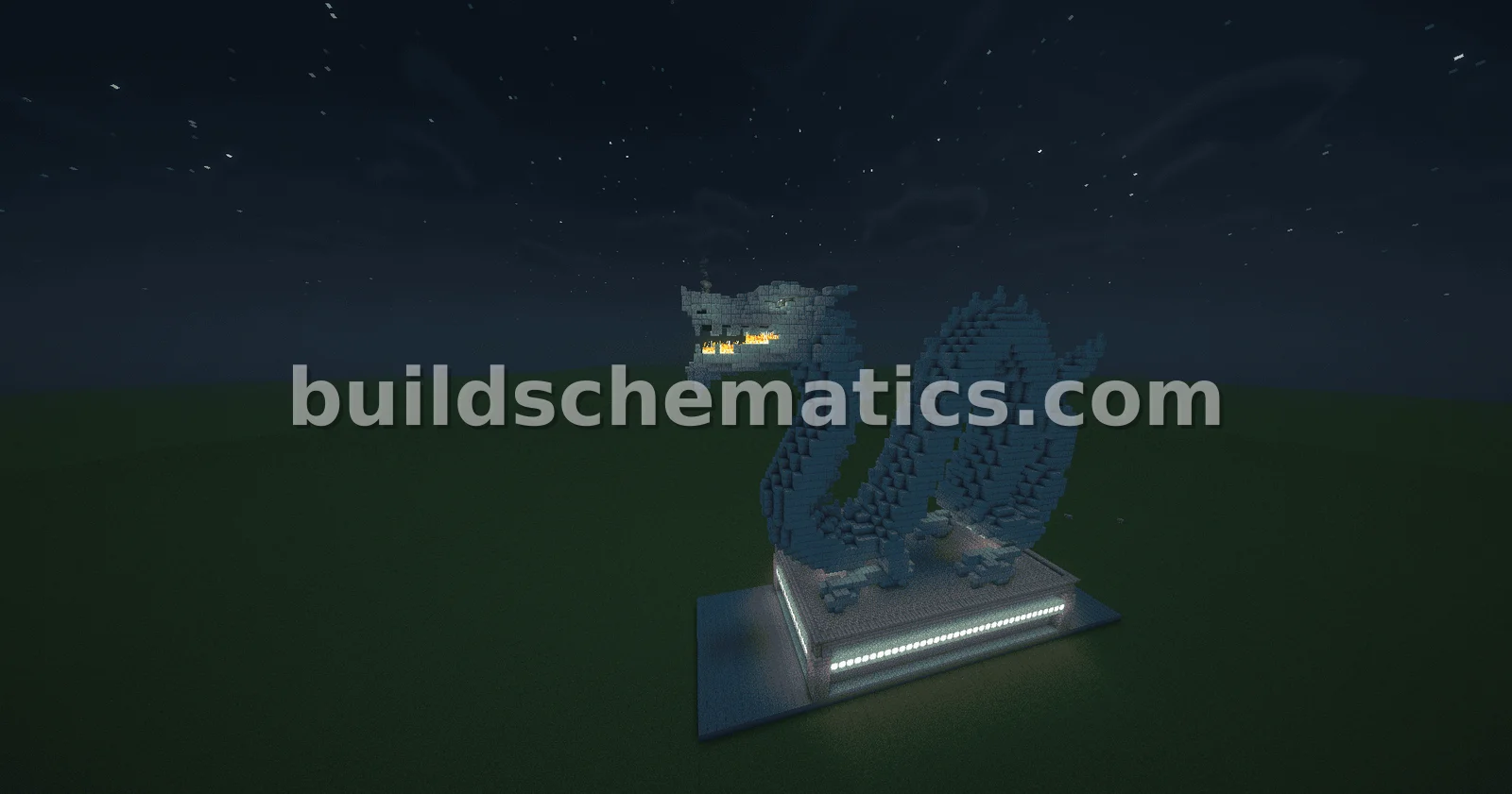 Orange Terracotta Dragon Statue — view 3