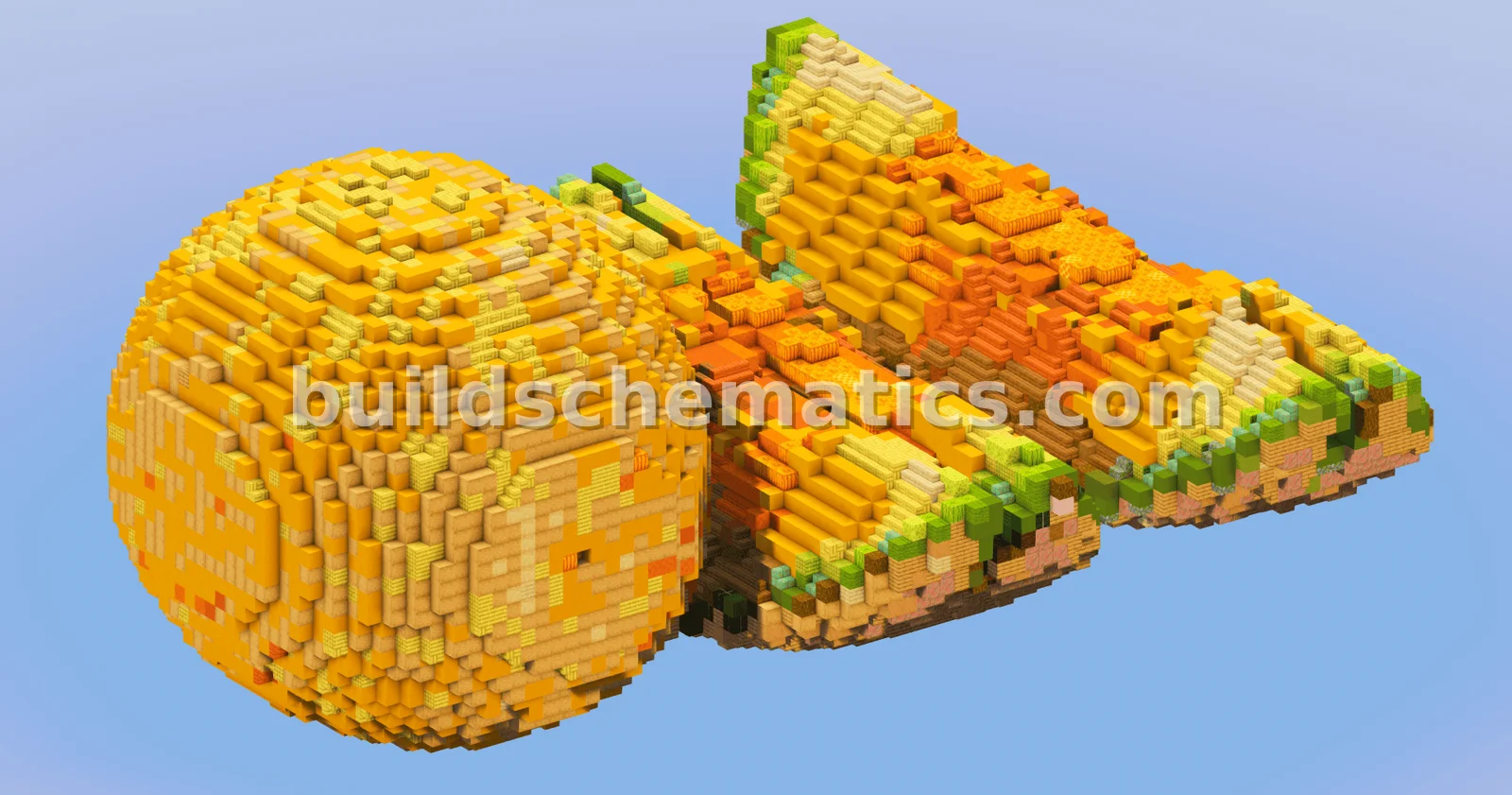 Large Cantaloupe Fruit Decoration