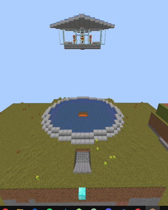 Simple Iron Farm Schematic