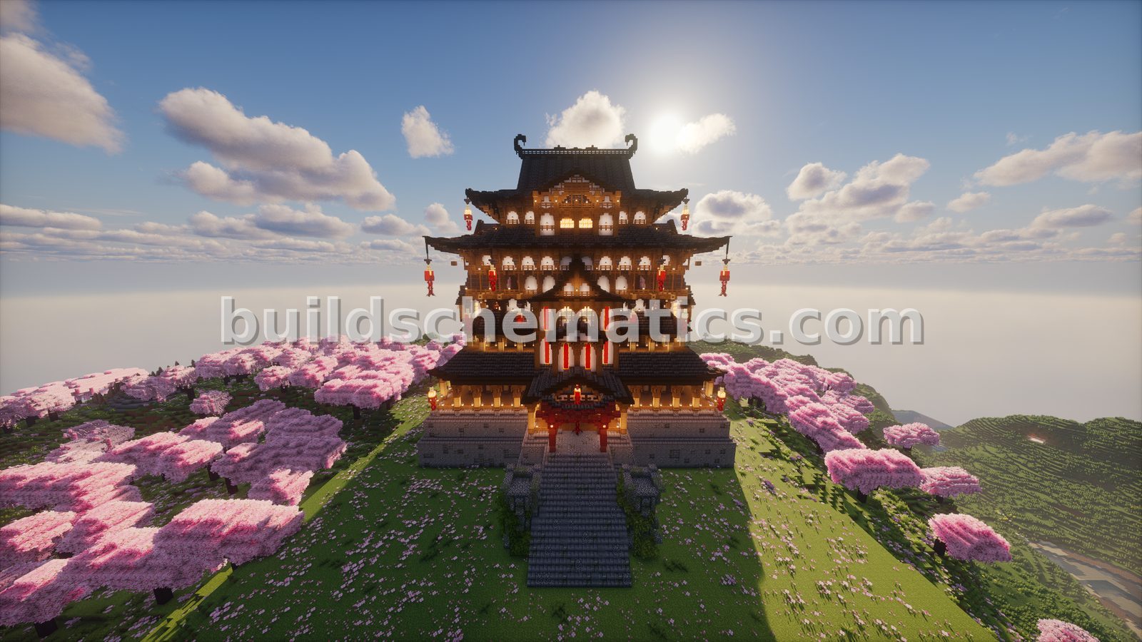 Traditional Japanese Feudal Fortress Build — view 4