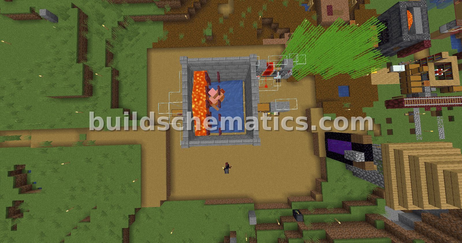 Early Game Iron Farm — view 2