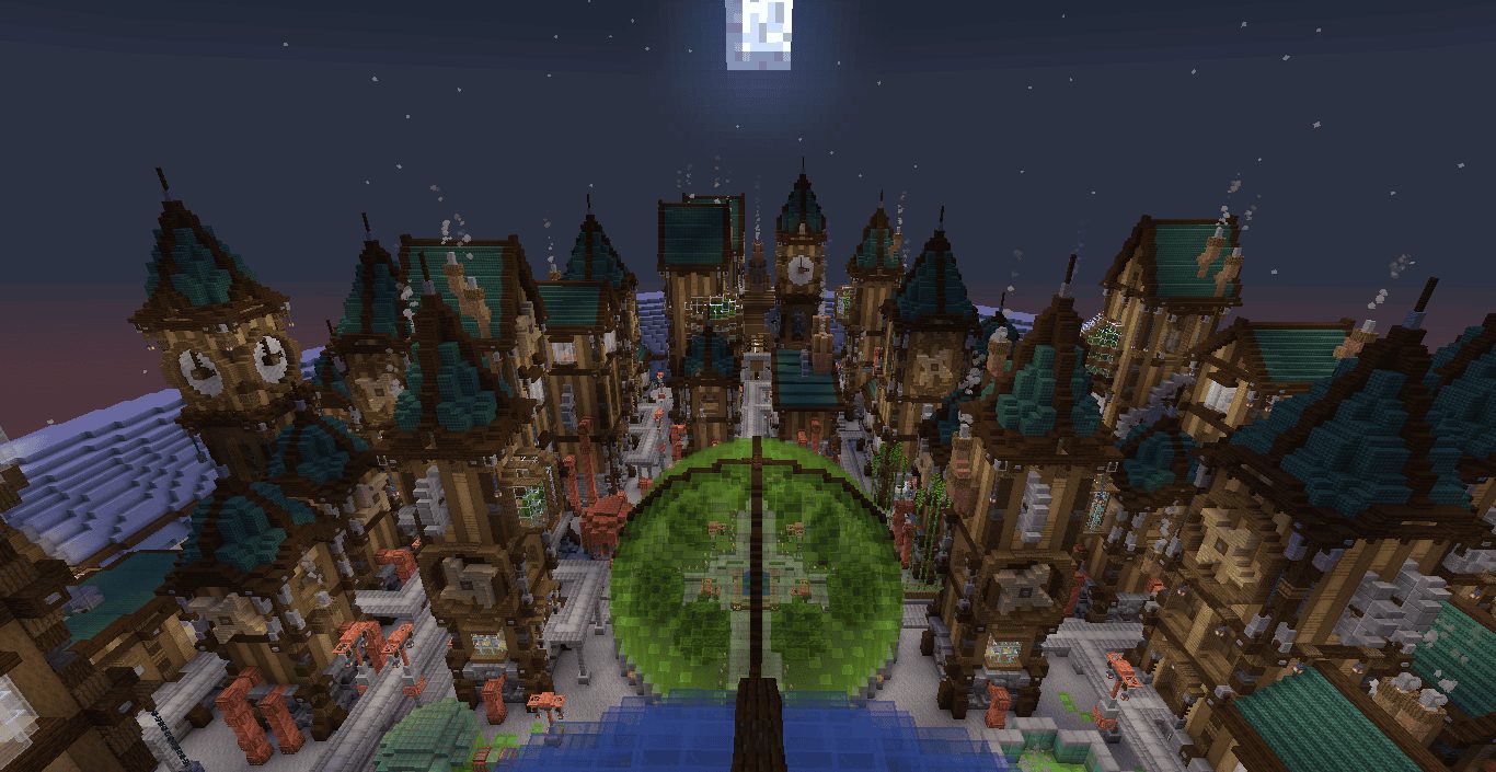 AeroSteam Floating Steampunk City Build — view 5