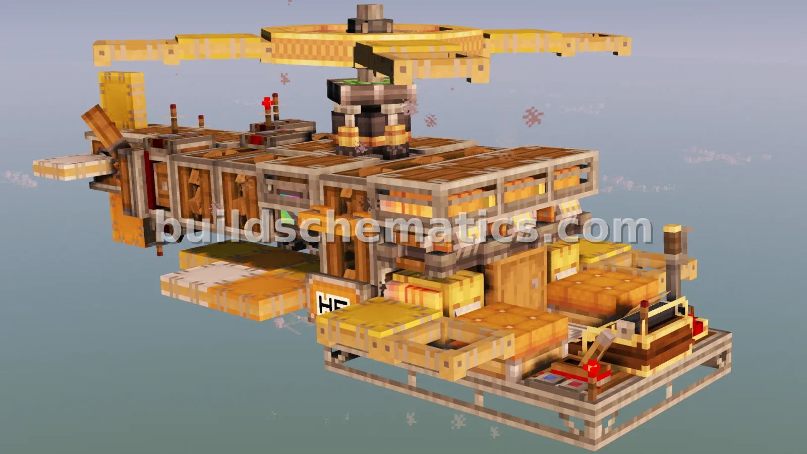 Compact Helicopter - Andesite & Sail Frame
