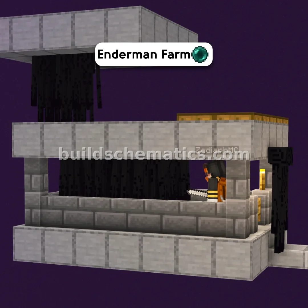 Zediaph's Enderman Farm Schematic — view 5