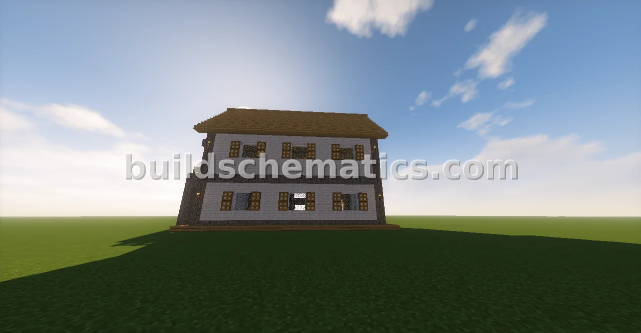 Simple Wooden Survival House — view 2