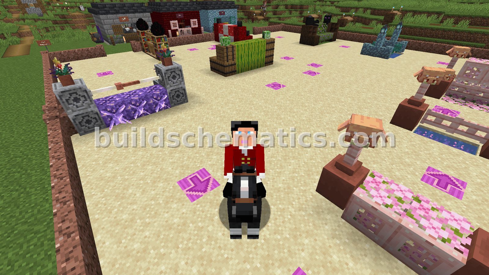 Minecraft Show Jumping Arena for Equestrian Events