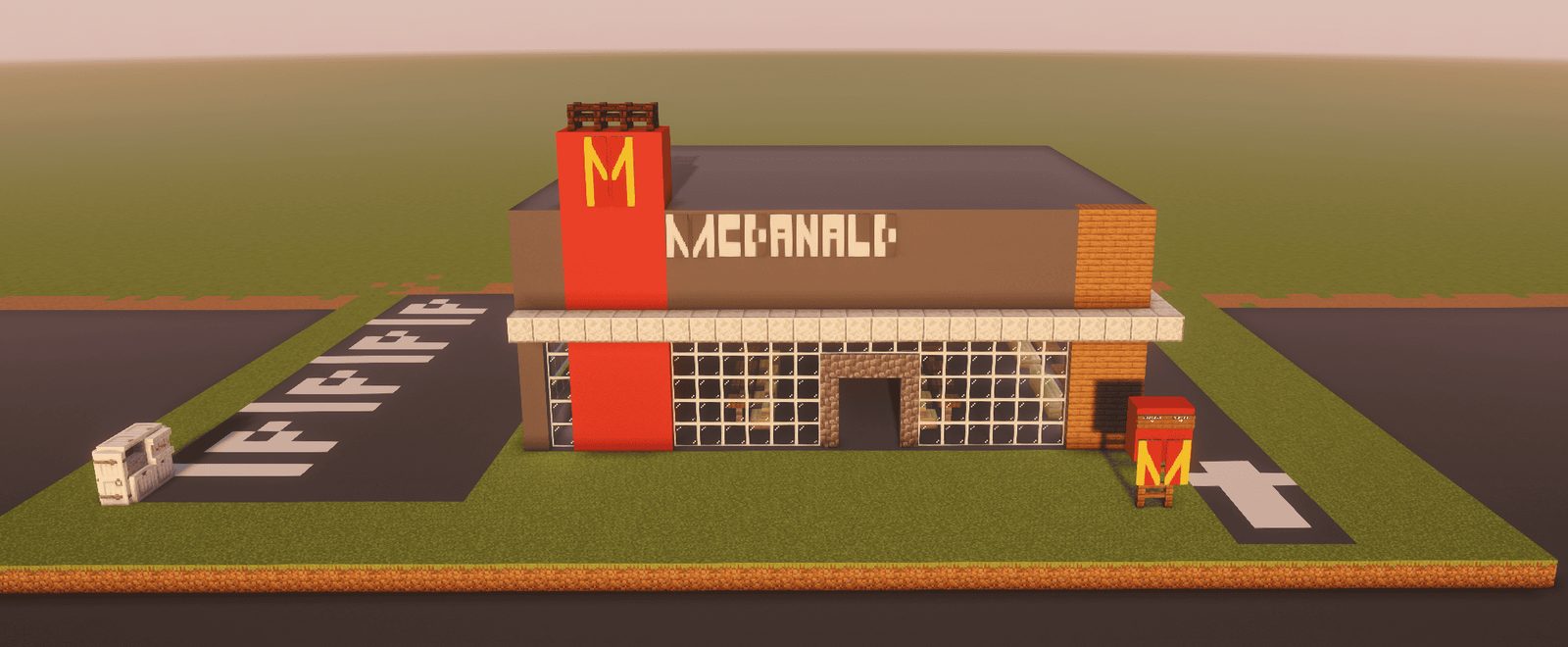 McDonalds Restaurant With Drive Thru