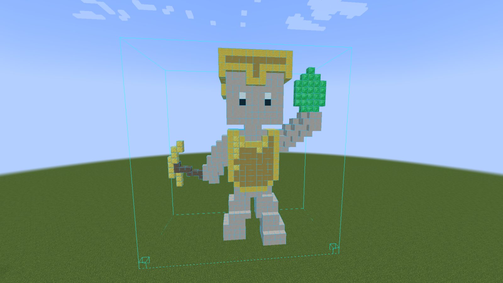 Golden Man Statue